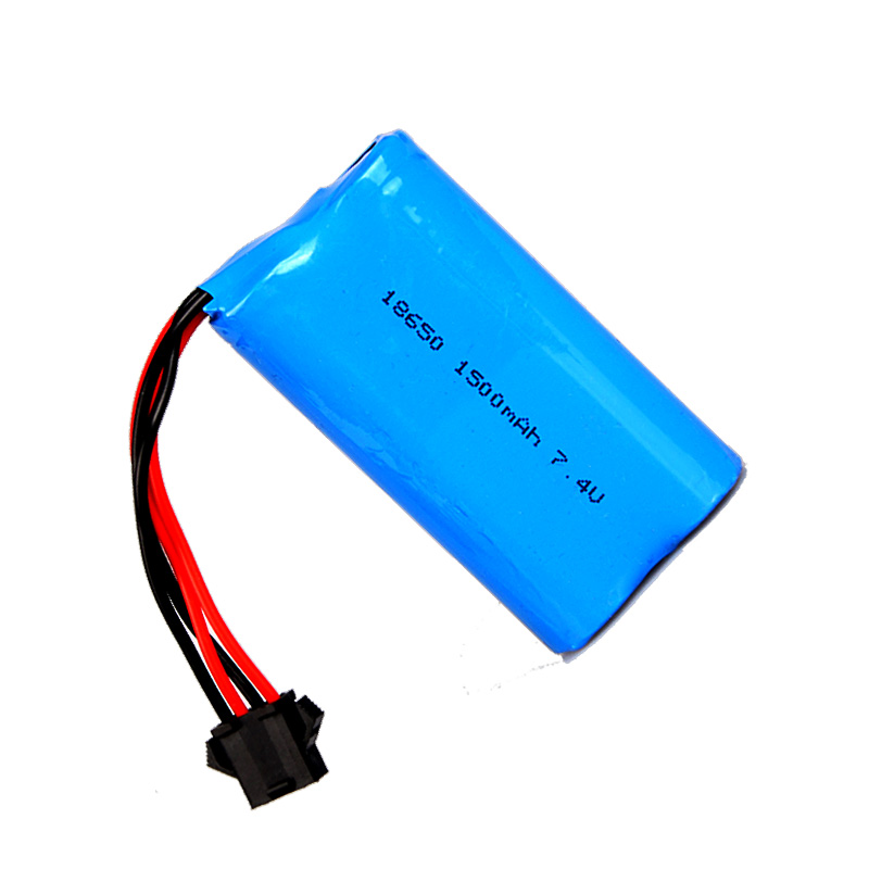 7.4v 1500mAh SM4P 18650锂电池 电动连发吸水枪遥控车玩具充电器 - 图3