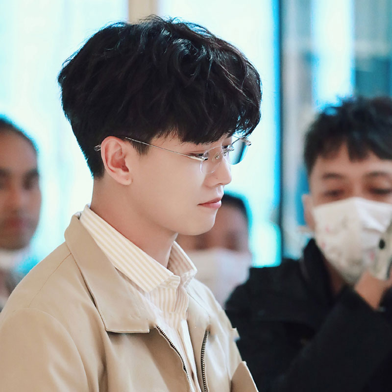 任嘉伦同款眼镜一生一世周生辰金属个性无边框防蓝光平光镜近视镜 - 图1