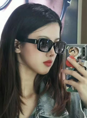 机场搭配旅游遮阳小框太阳镜女