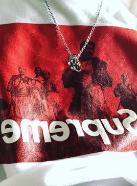 日韩ins原宿戒指吊坠项链冷淡风