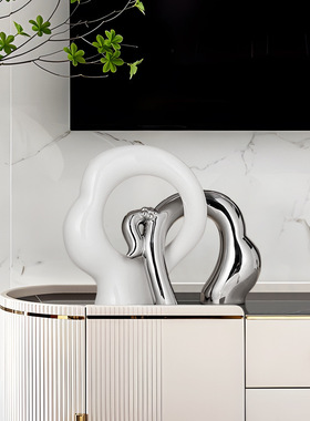 暖居摆件轻奢高档家居客厅电视柜酒柜直播间装饰品结婚礼物送新人