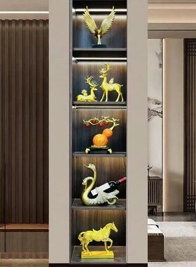 新中式豪华套装酒柜摆件布置客厅电视柜办公室橱柜高端工艺品摆设