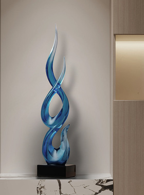 现代轻奢玄关柜入户正对门摆件办公室客厅高级感艺术品家居装饰品