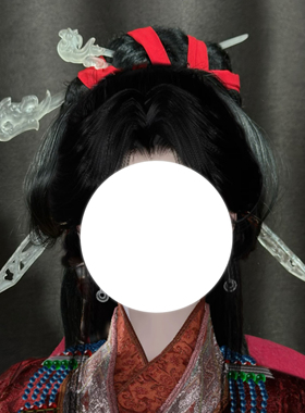 大萌制 战国袍凤鸟长簪古风逆水寒同款cos发饰 汉服 道具