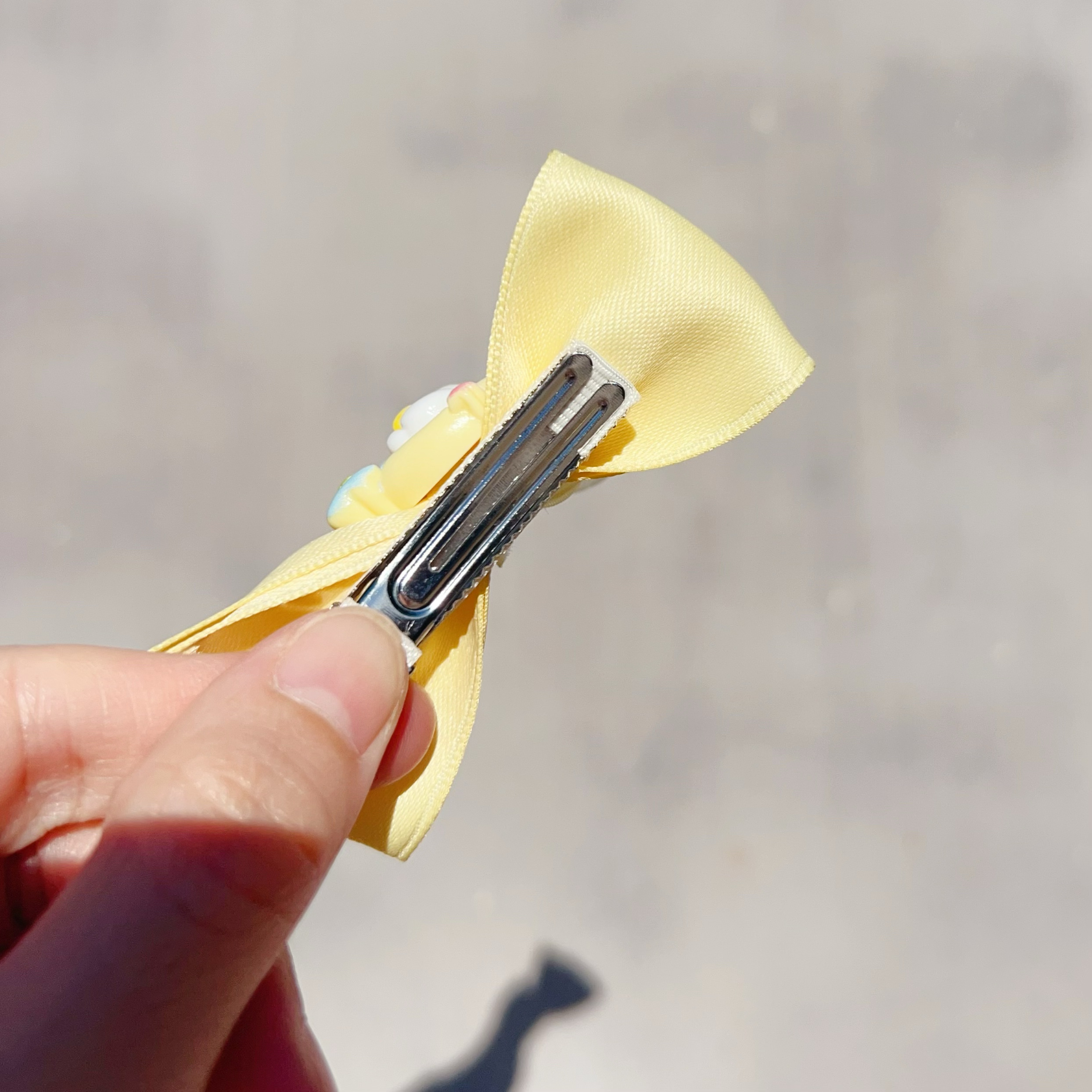 儿童发夹可爱卡通蝴蝶结兔耳朵立体宝宝头饰小女孩公主侧边刘海夹 - 图3