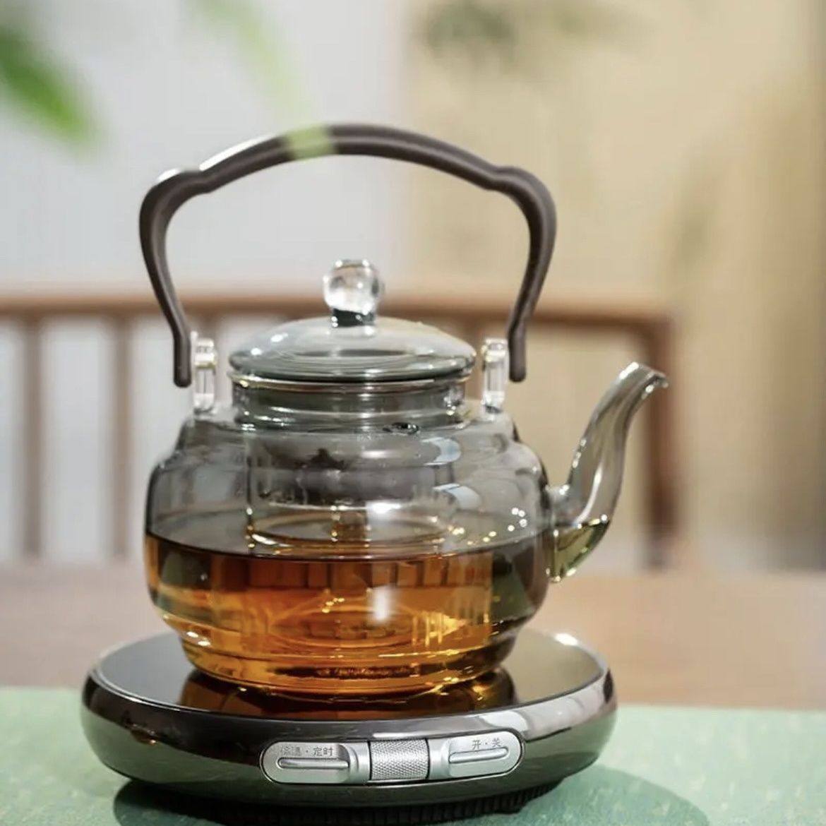 2025新款茗凤祥X1电陶炉煮茶器家用多功能超薄小型玻璃烧水壶茶具,淘宝优惠券,粉丝福利购,淘宝优惠卷