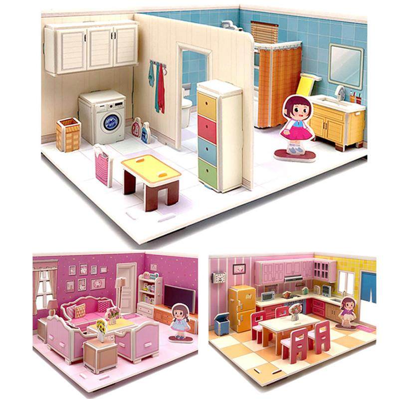 微缩场景手工diy艺术豪华迷你立体小屋拼装别墅积木房子建筑模型,淘宝优惠券,粉丝福利购,淘宝优惠卷