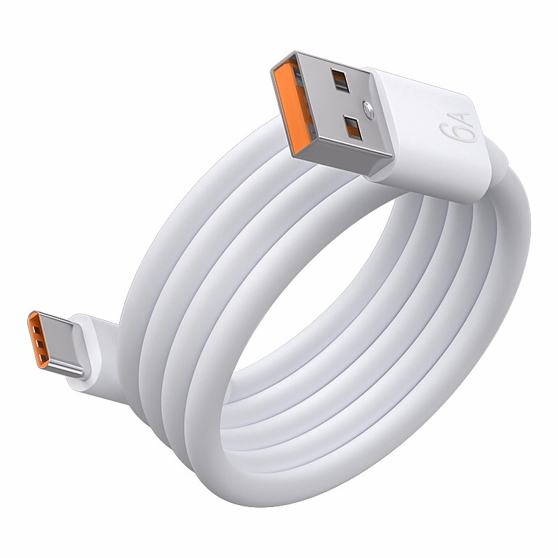 2米USB-C佰通66W快充数据线Type-C手机加粗线iphone充电线6A批发