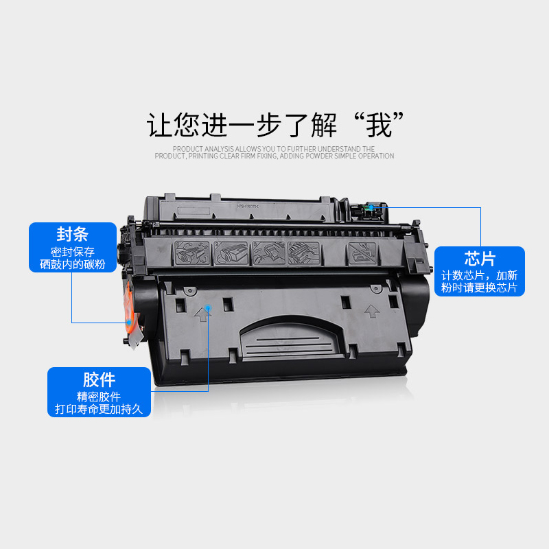 适用惠普1320硒鼓 p2015d 1160 m2727nf墨盒 p2014 Q5949A Q7553A - 图2