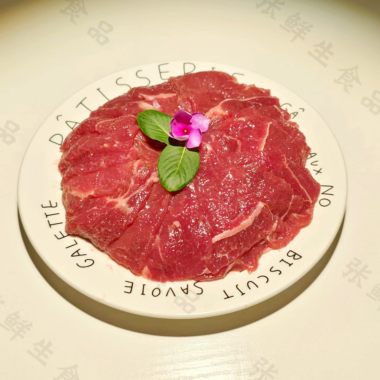 誉豪牛肉片500g餐厅火锅店速冻商用食材腌制生鲜牛肉姜葱炒牛肉 - 图1