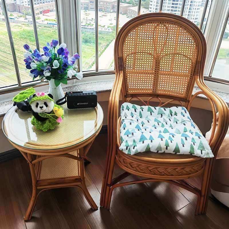 旋转真藤编织椅子老人靠背座椅单人藤椅办公茶椅阳台休闲凉椅家用,淘宝优惠券,粉丝福利购,淘宝优惠卷