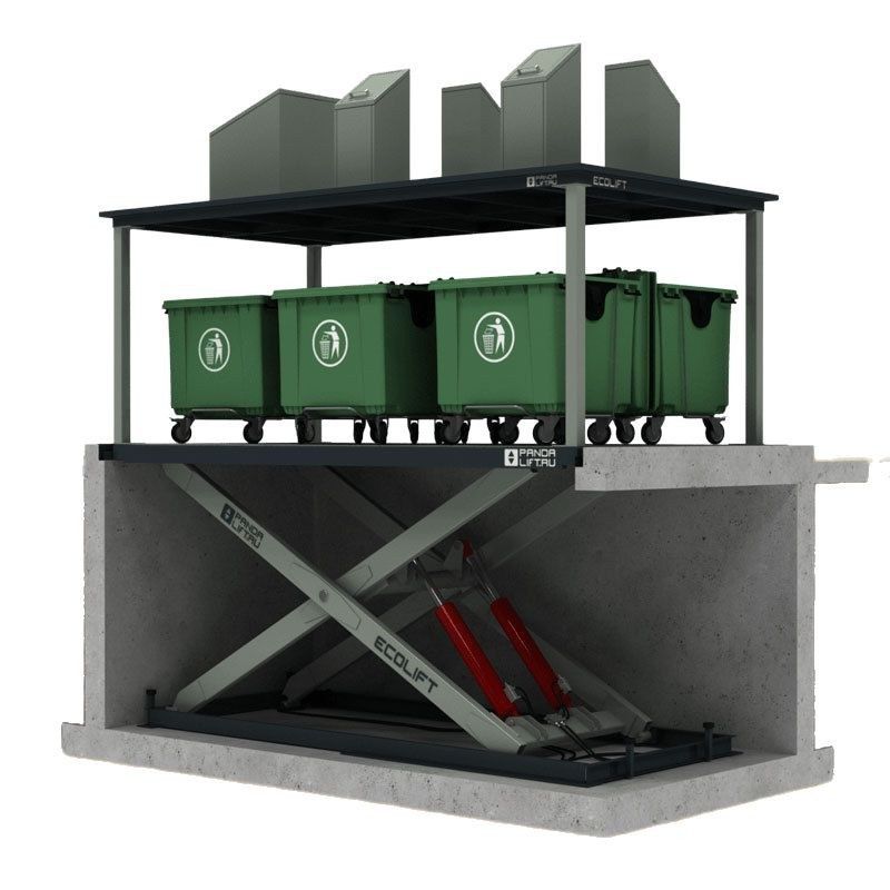 液压地埋式垃圾箱升降台 智能自动升降环卫藏地式垃圾桶升降平台,淘宝优惠券,粉丝福利购,淘宝优惠卷