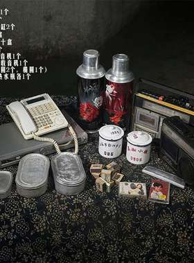 老物件影视道具婚礼摆设陈列展览摆件收藏情怀怀旧饼干桶打字机