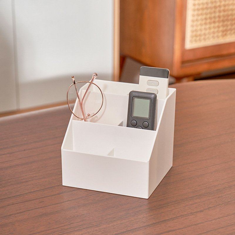 厂家直销桌面收纳盒化妆收纳置物架遥控物分格储整理盒盒,淘宝优惠券,粉丝福利购,淘宝优惠卷