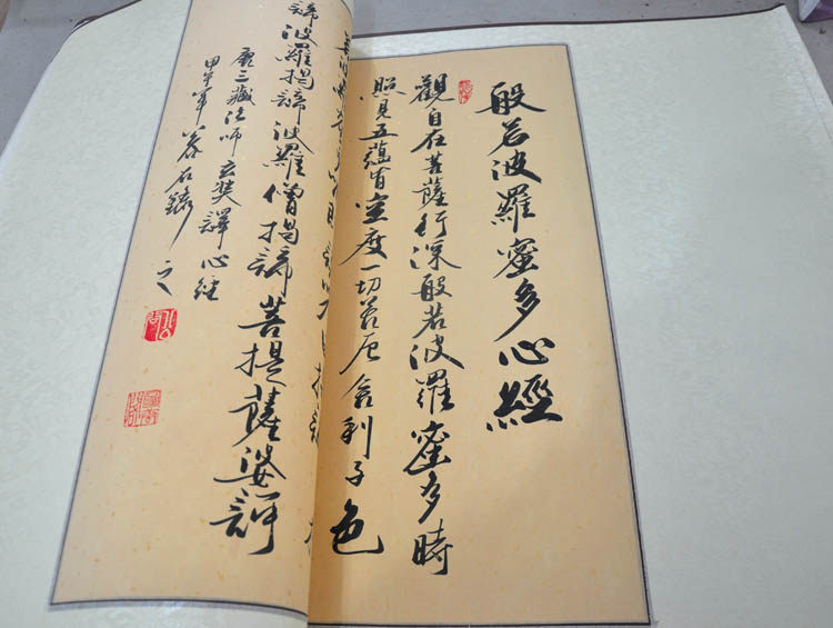 般若波罗蜜多心经公谷行书名家字画客厅手写书法作品客厅真迹装裱
