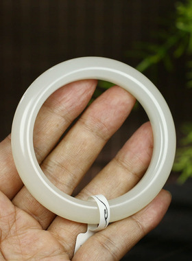 古晨和田玉藕粉手镯玉镯