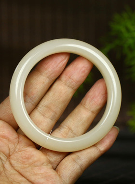 古晨和田玉藕粉手镯玉镯