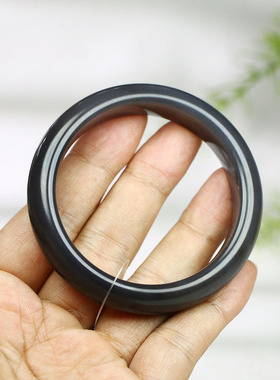 古晨和田玉烟紫手镯玉镯