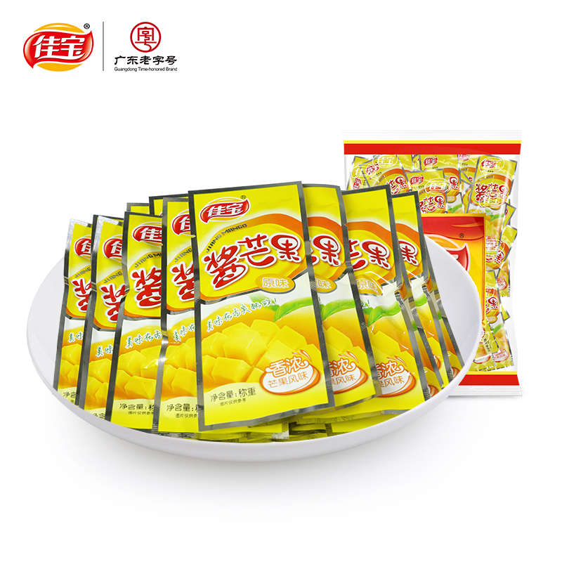 佳宝官方旗舰店佳宝原味酱芒果500g mango芒果干水果干凉果蜜饯果脯酸甜零食包邮0
