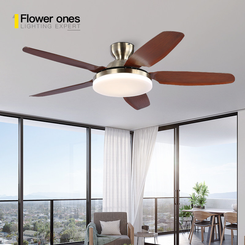 Flower Ones美式风扇吸顶灯高端大气客餐厅静音中古复古吊扇一体,淘宝优惠券,粉丝福利购,淘宝优惠卷