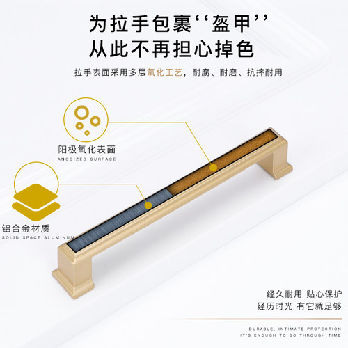 橱柜抽屉拉手美式圆形金色衣柜门美式把手现代欧式柜子单孔小拉手 - 图2