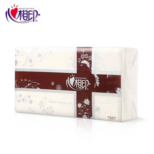 包邮心相印抽纸商务用三折面巾纸擦手纸咖啡每包200张共6包CS005 - 图3