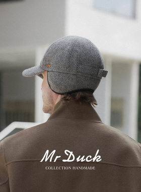 mrduck艺术家通勤防风护耳棒球帽