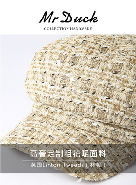 mrduck英国LintonTweeds报童帽女