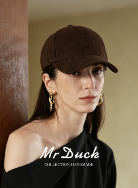 棒球帽mrduck鸭舌帽女男老钱风冬