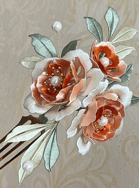 金属花蕊diy发簪材料缠花绒花