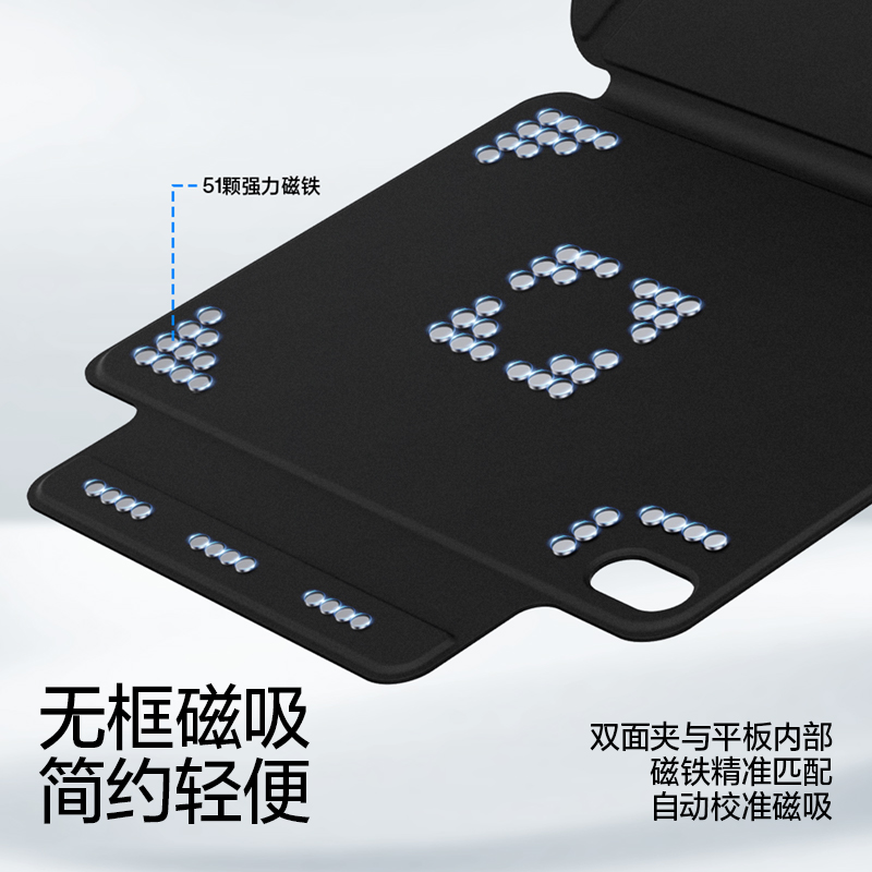 闪魔适用华为平板保护套matepad11保护壳2023新款电脑智能磁吸双面夹壳air11.5英寸柔光版pro13.2防摔4轻便Y - 图1