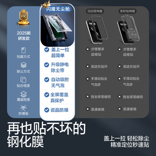 闪魔适用华为nova15pro钢化膜ultra荣耀WINRT新款Power2瓷晶magic8proair手机膜增反射防爆高清无尘仓贴膜 - 图1