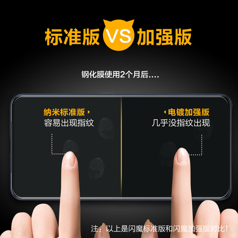 闪魔适用于opporeno2z钢化膜OPPO Reno2 Z高清防爆防指纹手机保护玻璃贴膜-图1