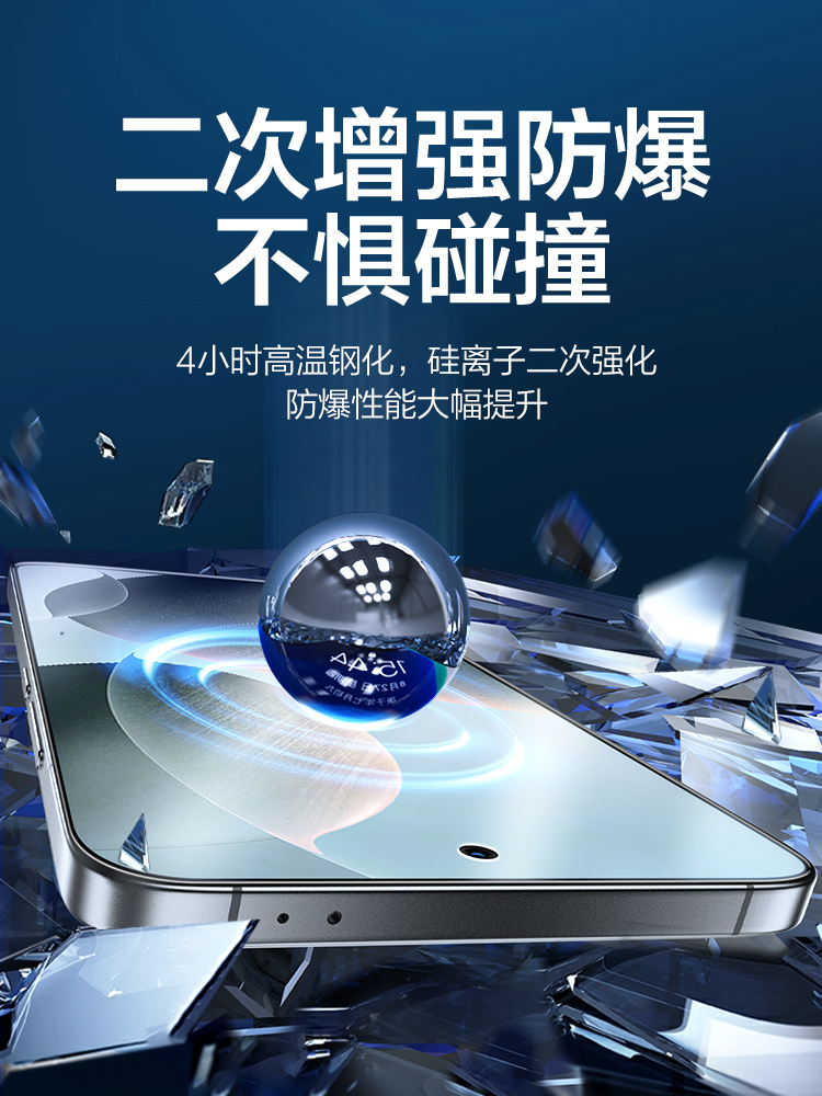 闪魔适用红米K70/K70pro磨砂钢化膜K60pro手机膜Redmi turbo3磨砂膜K60E新款冠军至尊全屏防指纹解锁e无白边 - 图3