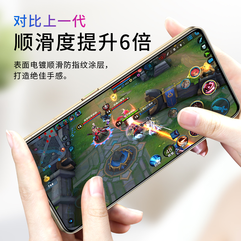 闪魔适用于 oppoReno8pro+钢化膜opporeno8手机膜opporeno8Pro全屏高清保护贴膜玻璃覆盖无白边防爆摔全包 - 图3