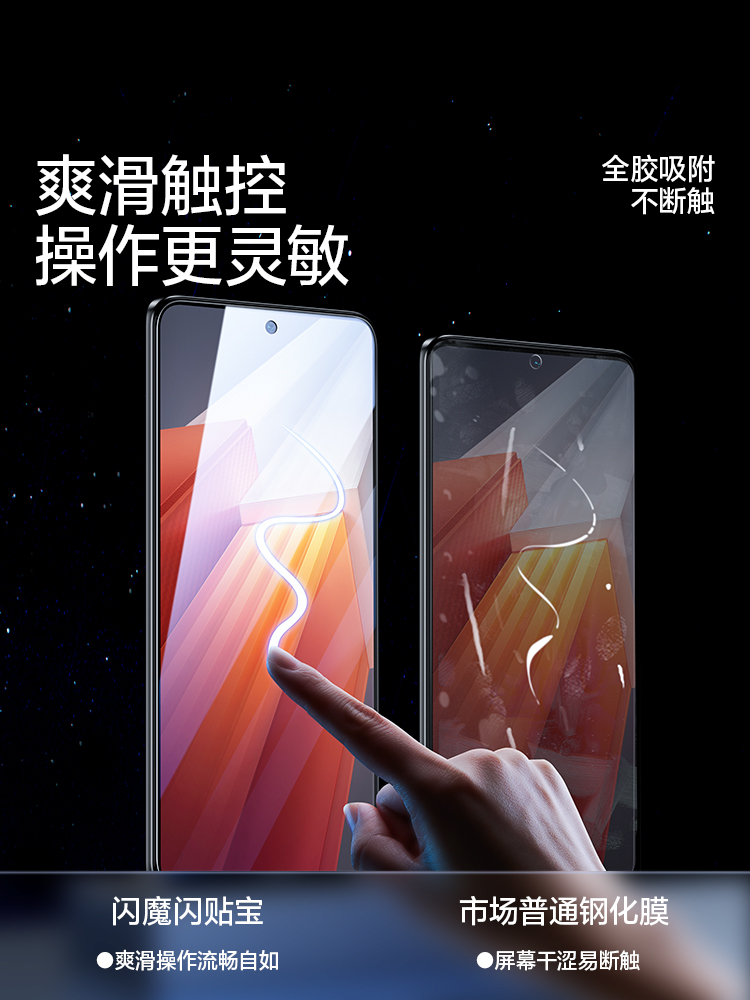 闪魔适用iqqoneo8钢化膜iooqneo8pro手机lqoon保护膜ipoo11s vivoiq9 icoo10 iqqo贴ioqqn igoon qiooneo8por - 图2