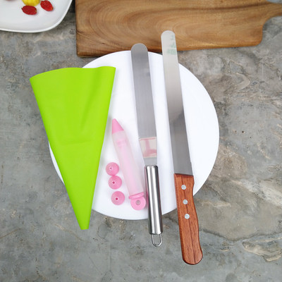 出口欧美蛋糕转盘家用diy工具裱花转台360度旋转烘焙托台 虎窝淘