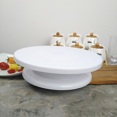 出口欧美蛋糕转盘家用diy工具裱花转台360度旋转烘焙托台 虎窝淘