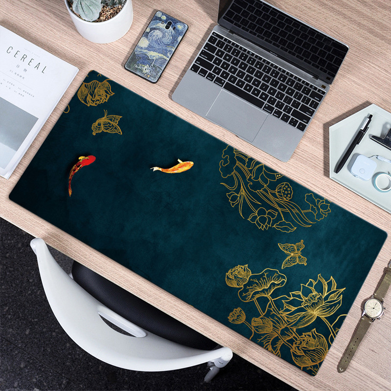 超大鼠标垫锁边快捷键大全办公家用游戏电竞女生电脑桌面键盘垫子