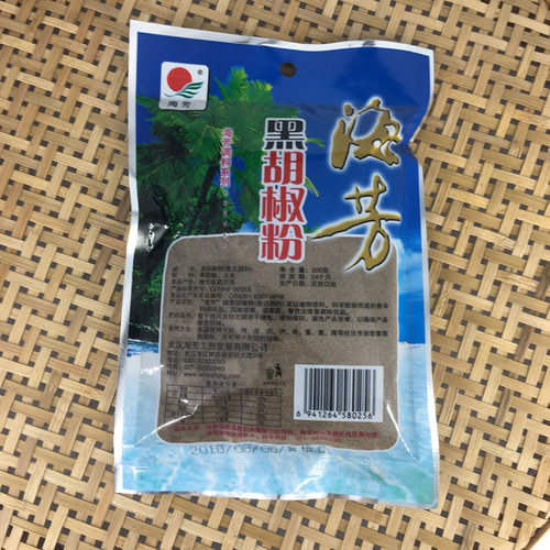 湖北天门黄潭米粉黑胡椒粉200克海芳黑胡椒粉调料 - 图0