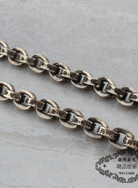 朋克风罗志祥纯银项链孙红雷同款