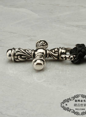 图腾周柏豪网红同款十字架吊坠