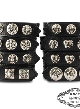 童军花六芒星周扬青纯银皮手环