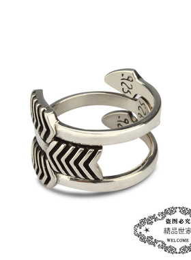 欧美 Cody Sanderson 三箭头戒指余文乐GD同款指环S925纯银