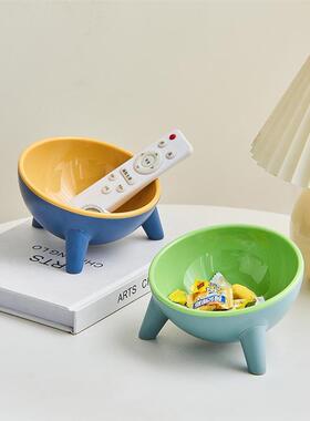 轻奢进门口入户玄关放钥匙收纳摆件现代简约鞋柜客厅的装饰品托盘