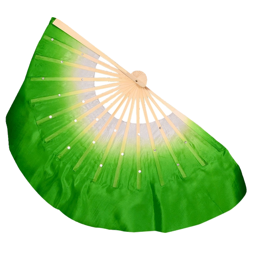 云南花灯扇子舞蹈扇真丝 8寸安徽花鼓灯扇子小花戏胶州秧歌跳舞扇 - 图3