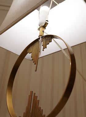 美式风金属白色台灯2018新品