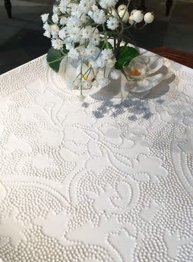 白色方形立体艺术风托盘正版现货