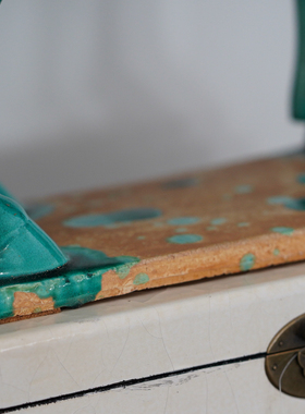 唐三彩马陶瓷中国风宝瓷蓝马工艺品摆件家居装饰品马到成功招财马