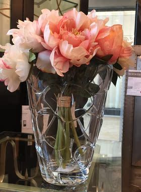 德国高档艺术风透明水晶花瓶